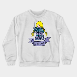 Blonde Paladin - For the Light Crewneck Sweatshirt